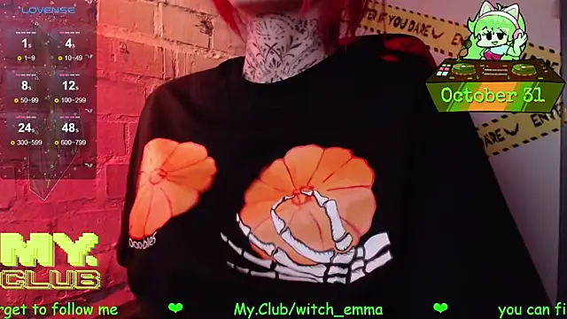 Witch Emma online show from 10.31.25