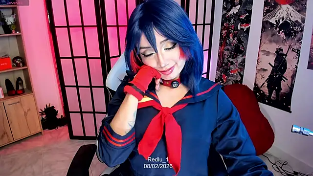 Snapshot of Redlu_1 chatting on 02.08.26 Redlu 1 online show from 02.08.26