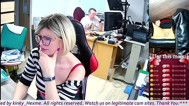 Snapshot of kinky_Hexme chatting on 03.13.25 kinky Hexme online show from 03.13.25