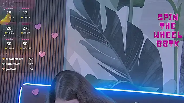 Snapshot of RubyValen chatting on 02.12.25 RubyValen online show from 02.12.25