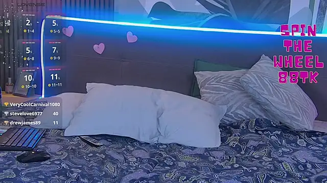 Snapshot of RubyValen chatting on 02.15.25 RubyValen online show from 02.15.25