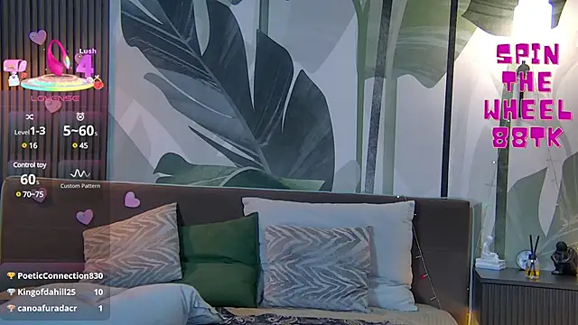 Snapshot of RubyValen chatting on 03.19.25 RubyValen online show from 03.19.25