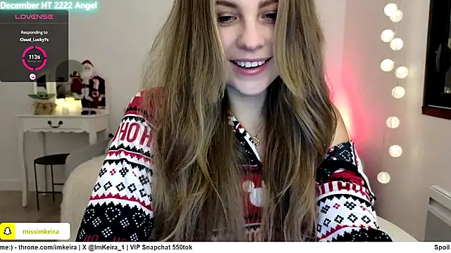 Snapshot of ImKeira chatting on 12.20.24 ImKeira online show from 12.20.24