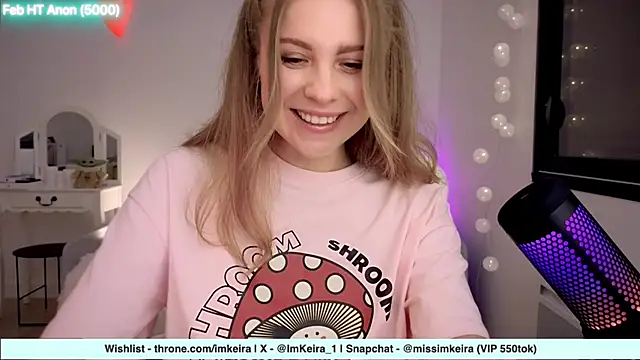 Snapshot of ImKeira chatting on 02.03.25 ImKeira online show from 02.03.25