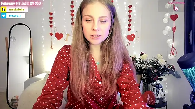 Snapshot of ImKeira chatting on 02.14.26 ImKeira online show from 02.14.26