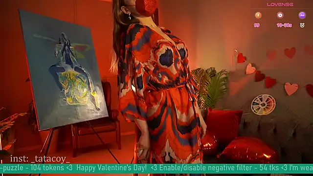 Snapshot of TataCoy chatting on 02.14.25 TataCoy online show from 02.14.25