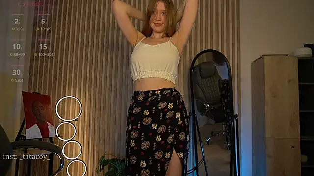 Snapshot of TataCoy chatting on 02.26.25 TataCoy online show from 02.26.25